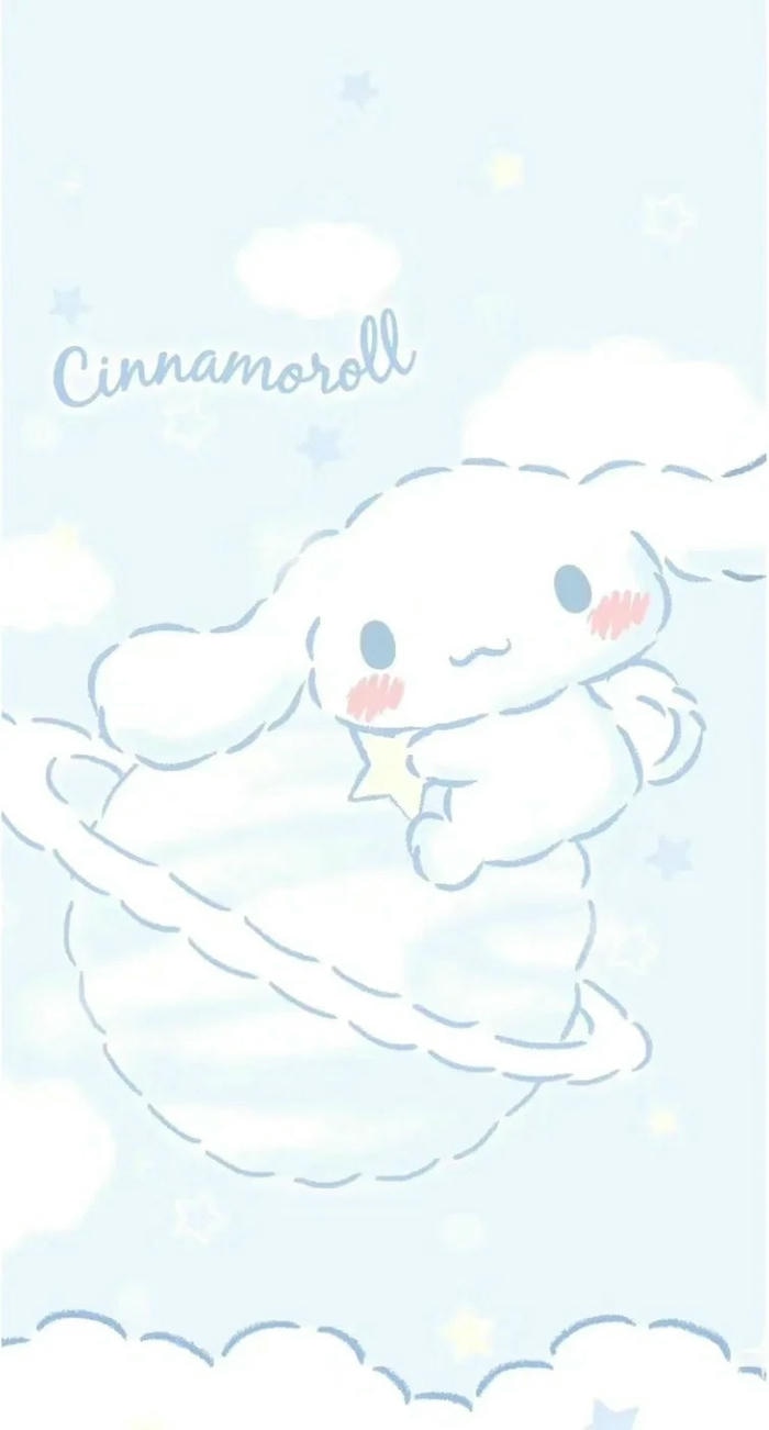 hình nền cinnamoroll ôm đại cầu