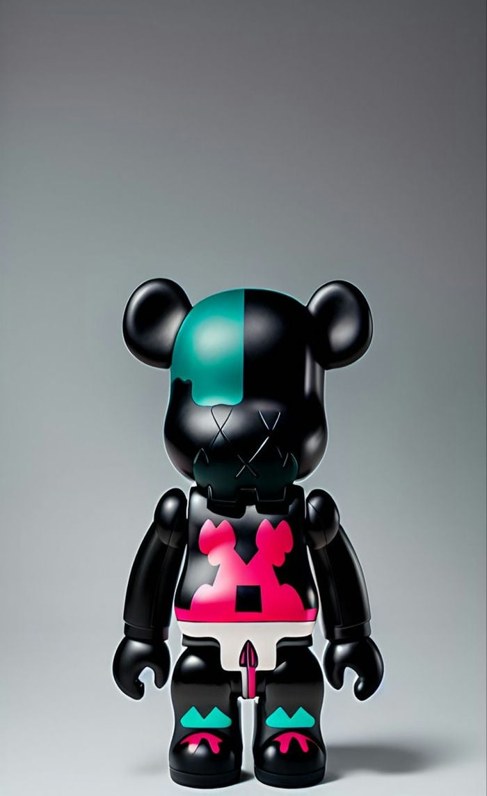 hình nền gấu bearbrick cho iphone