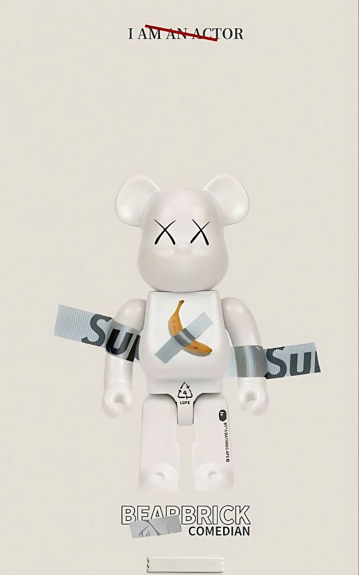 hình nền gấu bearbrick đen