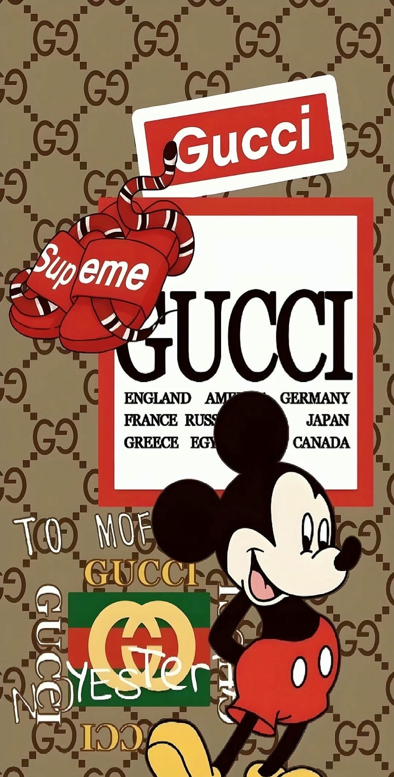 hình nền gucci mickey