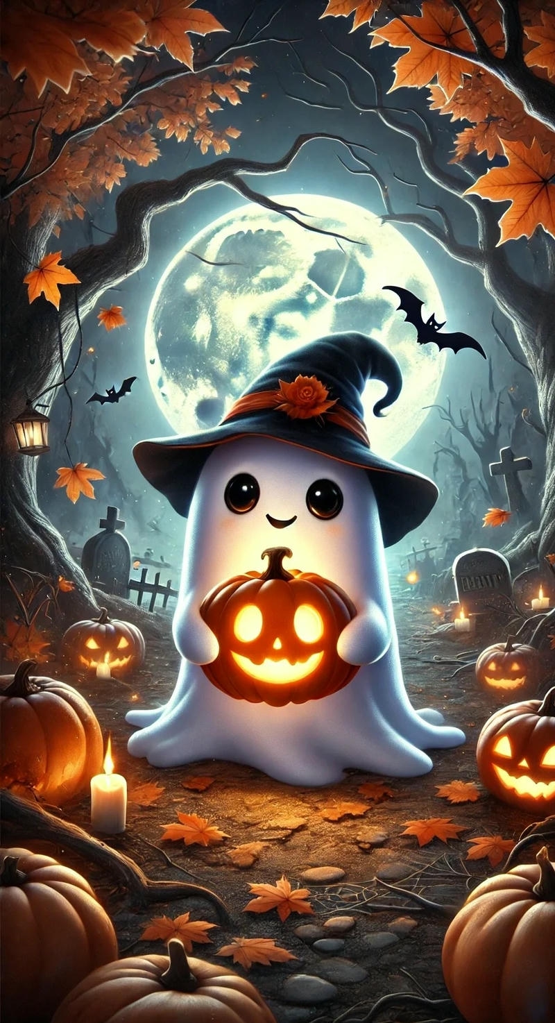 hình vẽ halloween dễ thương