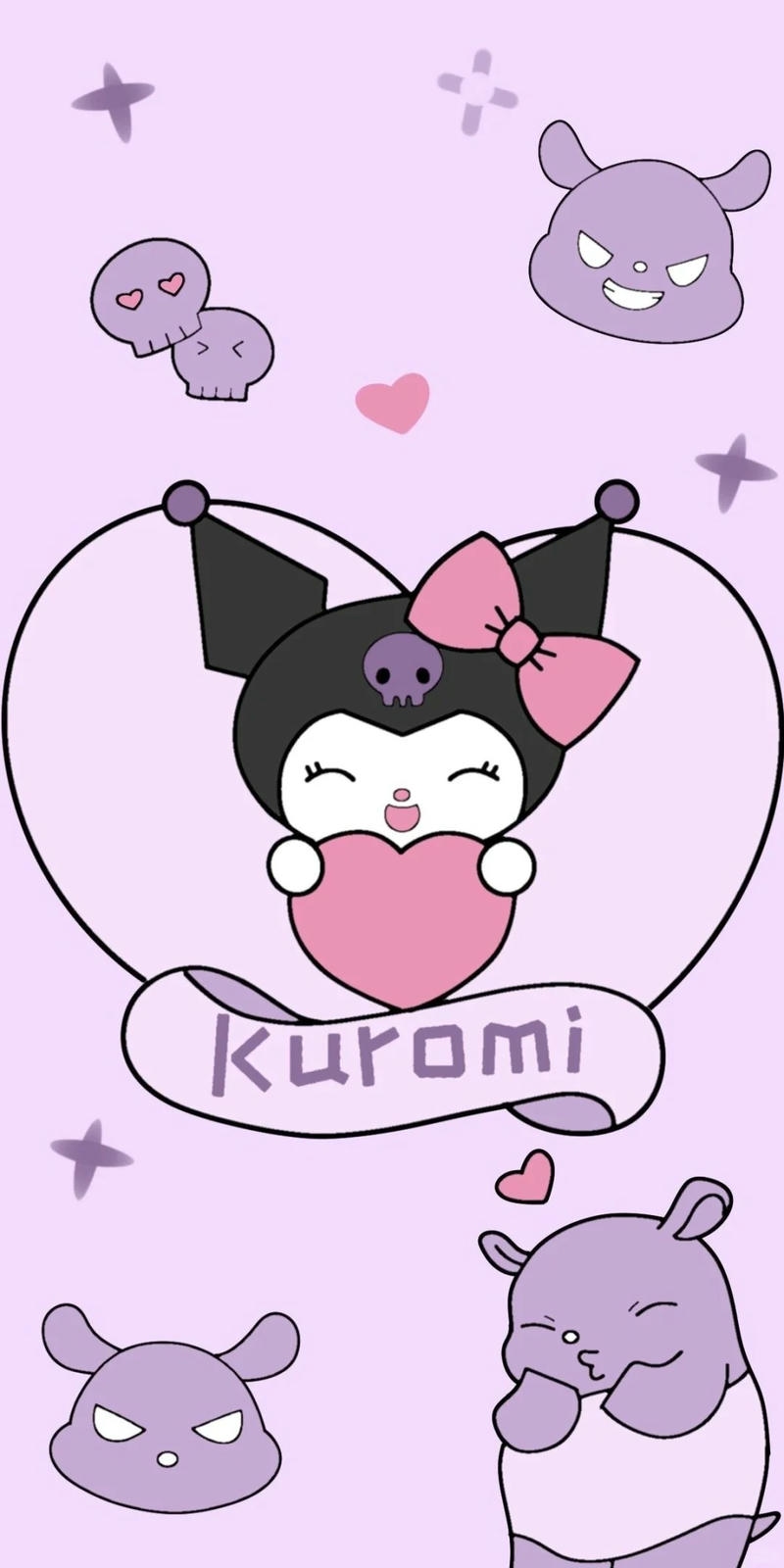 wallpaper hình kuromi cute