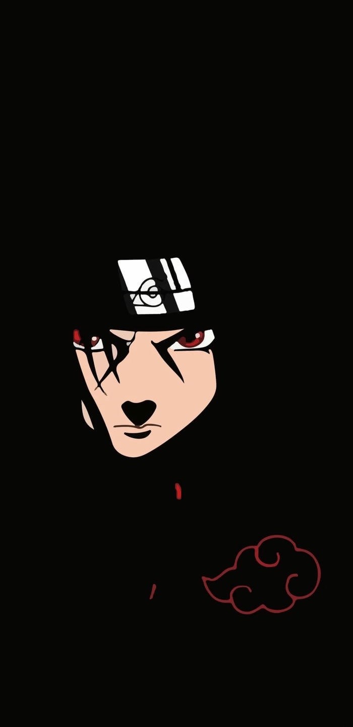 ảnh hình nền điện thoại itachi nền đen