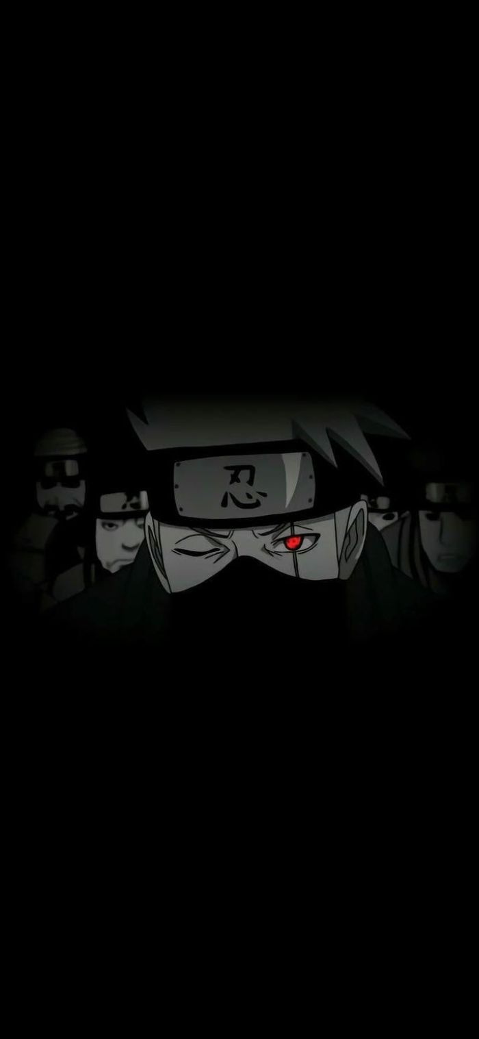 ảnh hình nền kakashi nền đen