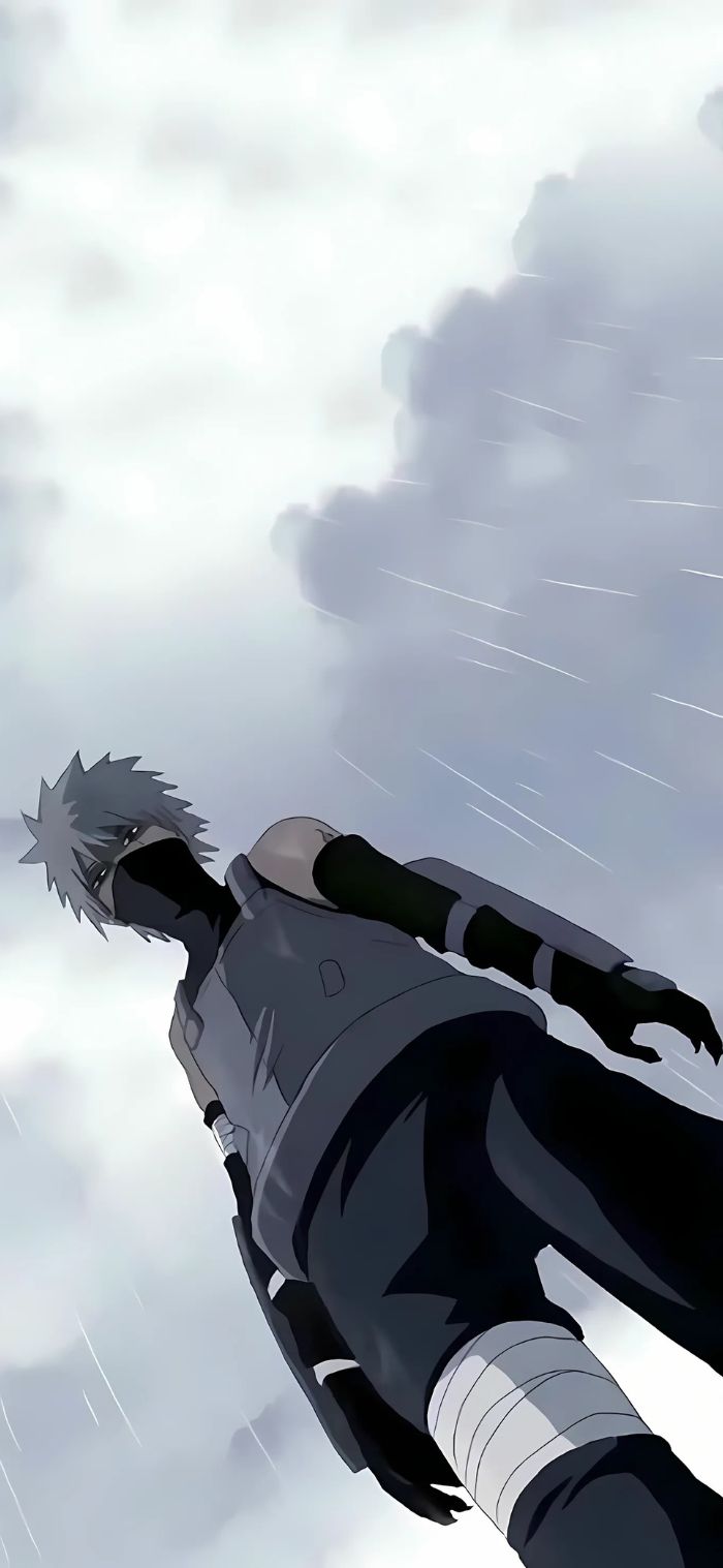 ảnh hình nền kakashi nhìn xuống dưới