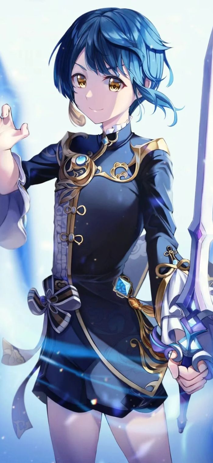 ảnh nền Xingqiu Geshin impact cute