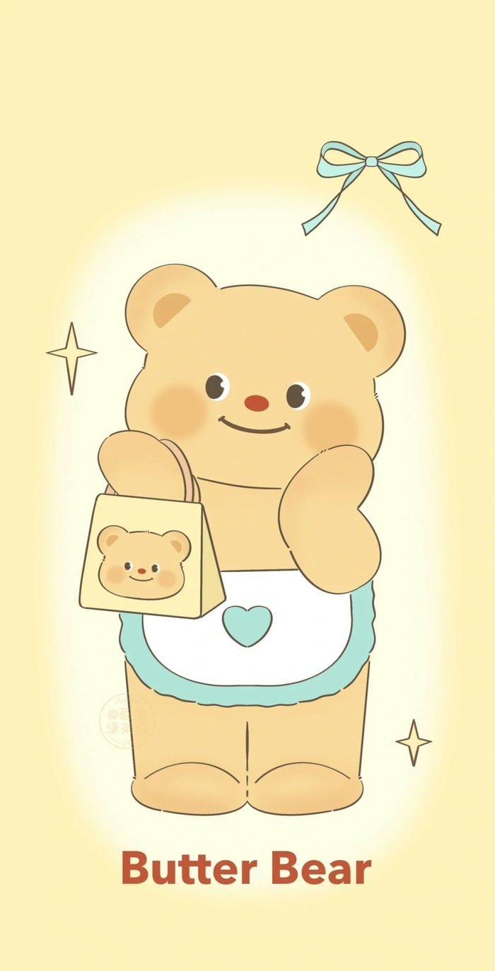 ảnh nền butter bear