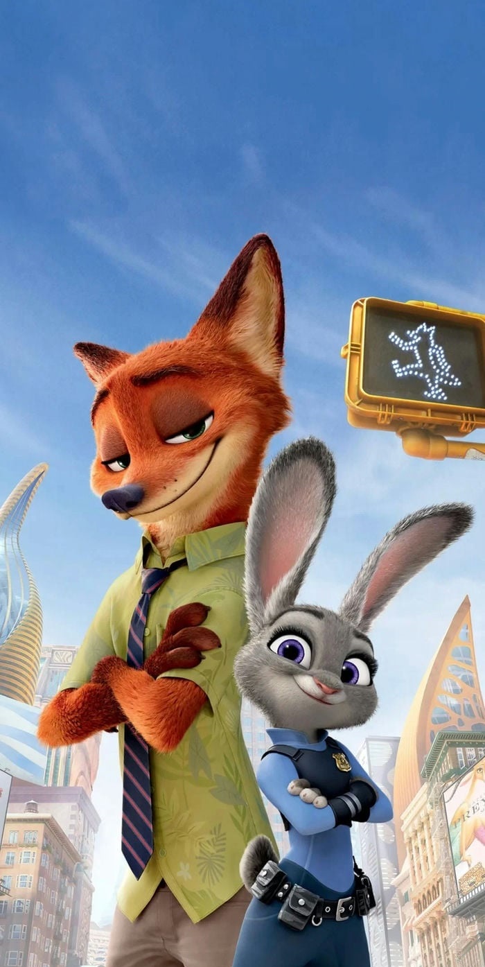 ảnh nền điện thoại hoạt hình zootopia