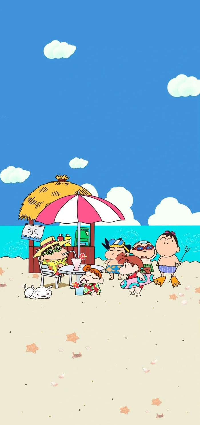 ảnh nền hoạt hình cute Shin chan