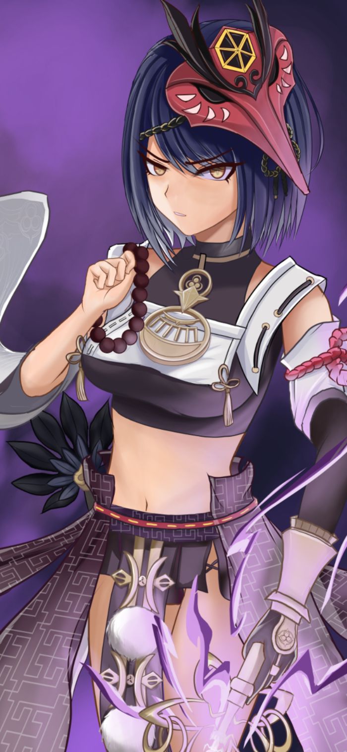 ảnh nền kujou sara ngầu