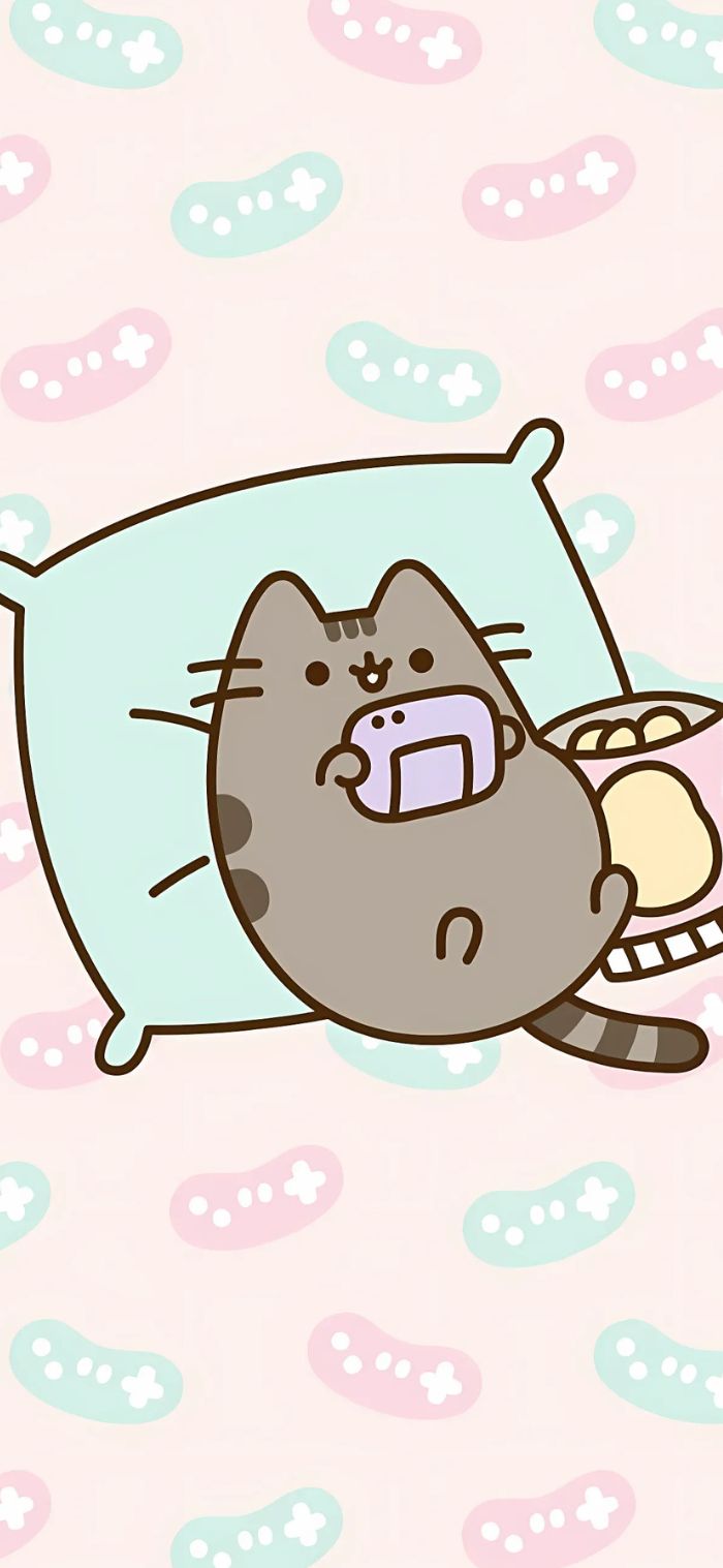 ảnh nền pusheen ngủ