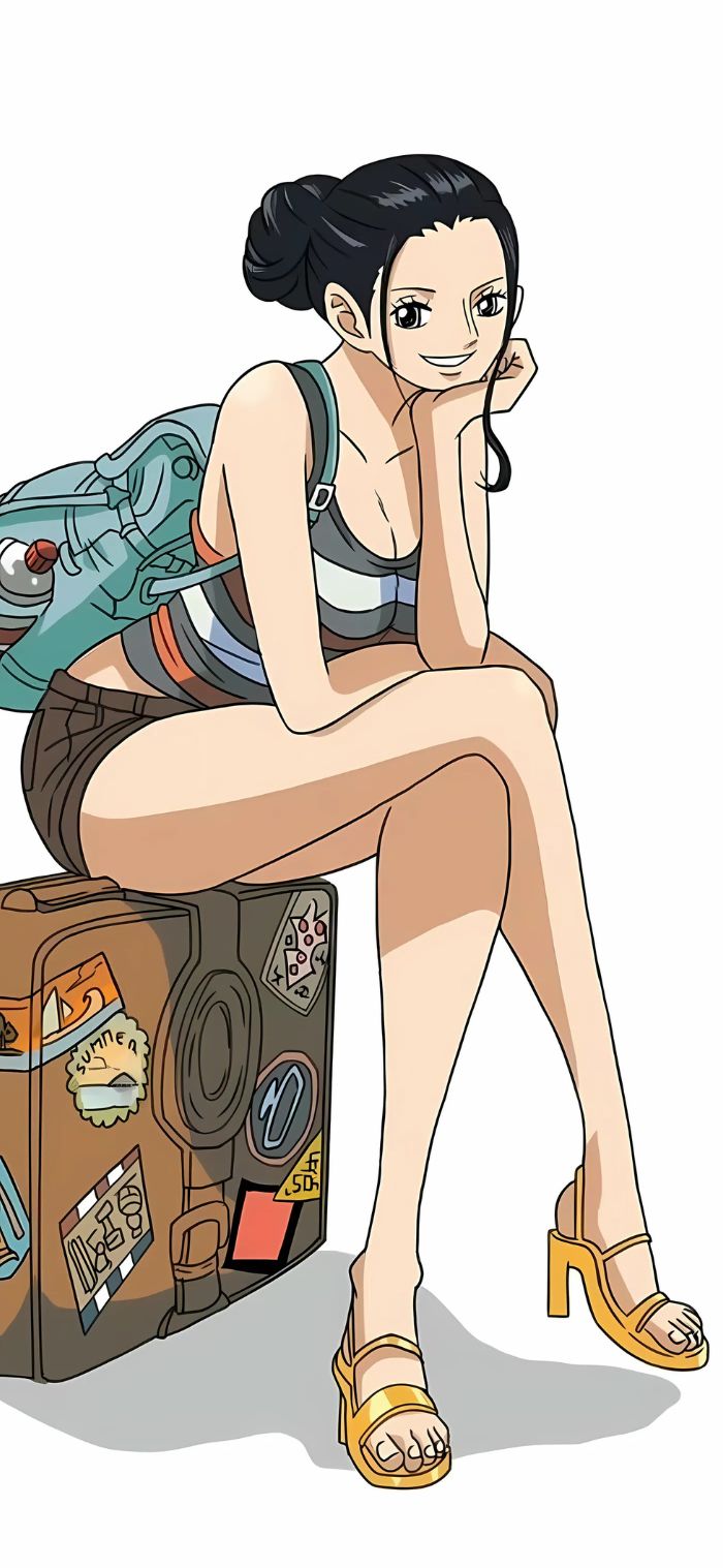 ảnh nico robin nền trắng