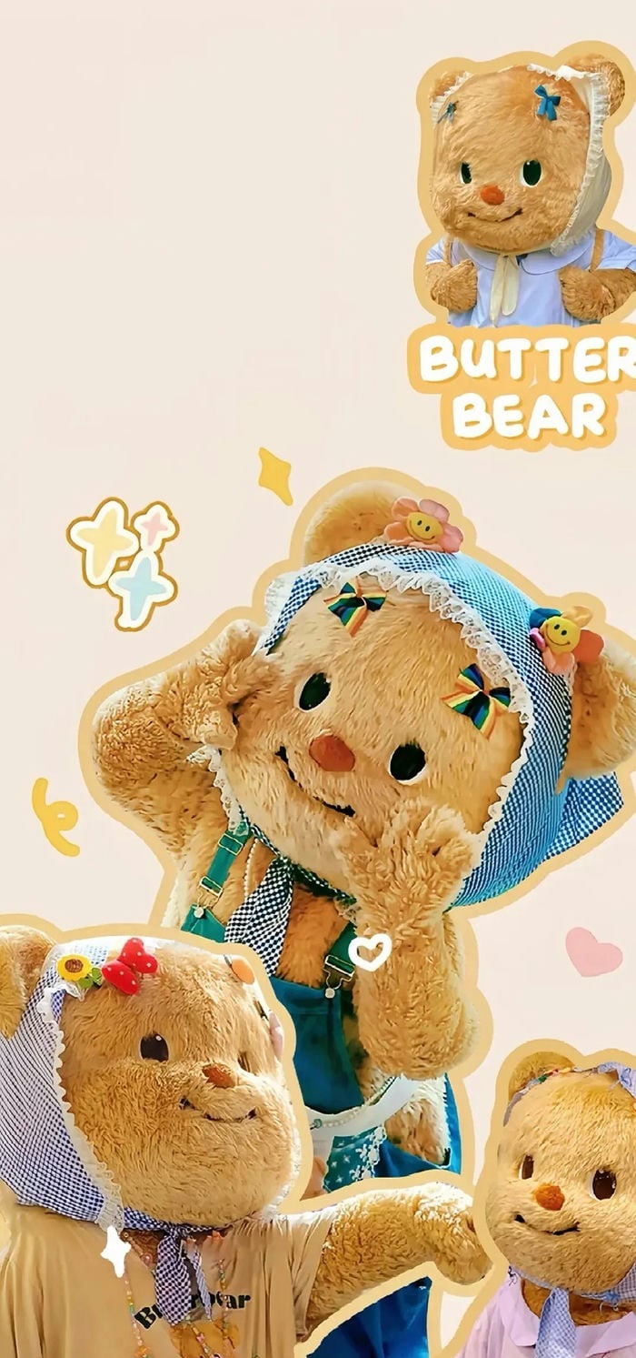 butter bear hình nền đáng iu