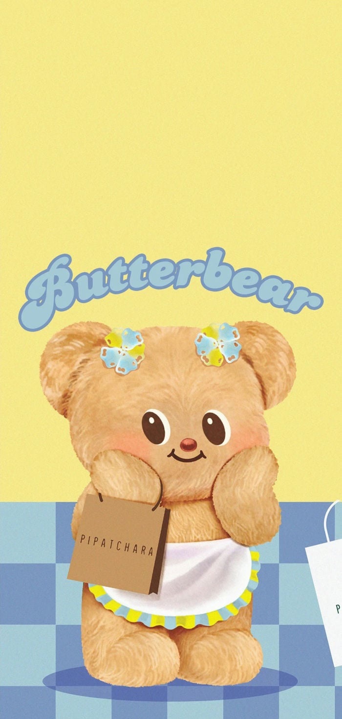 butter bear hình nền đẹp