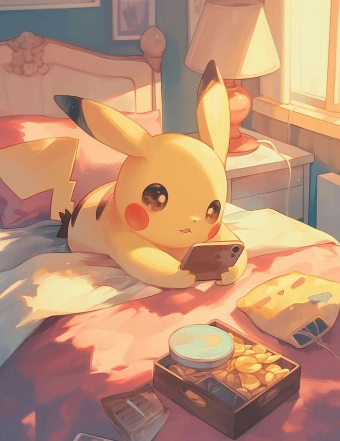 dễ thương hình nền pikachu cute 3d