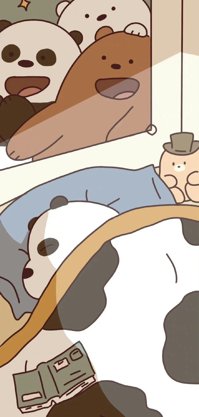 gấu trúc hình nền điện thoại we bare bears