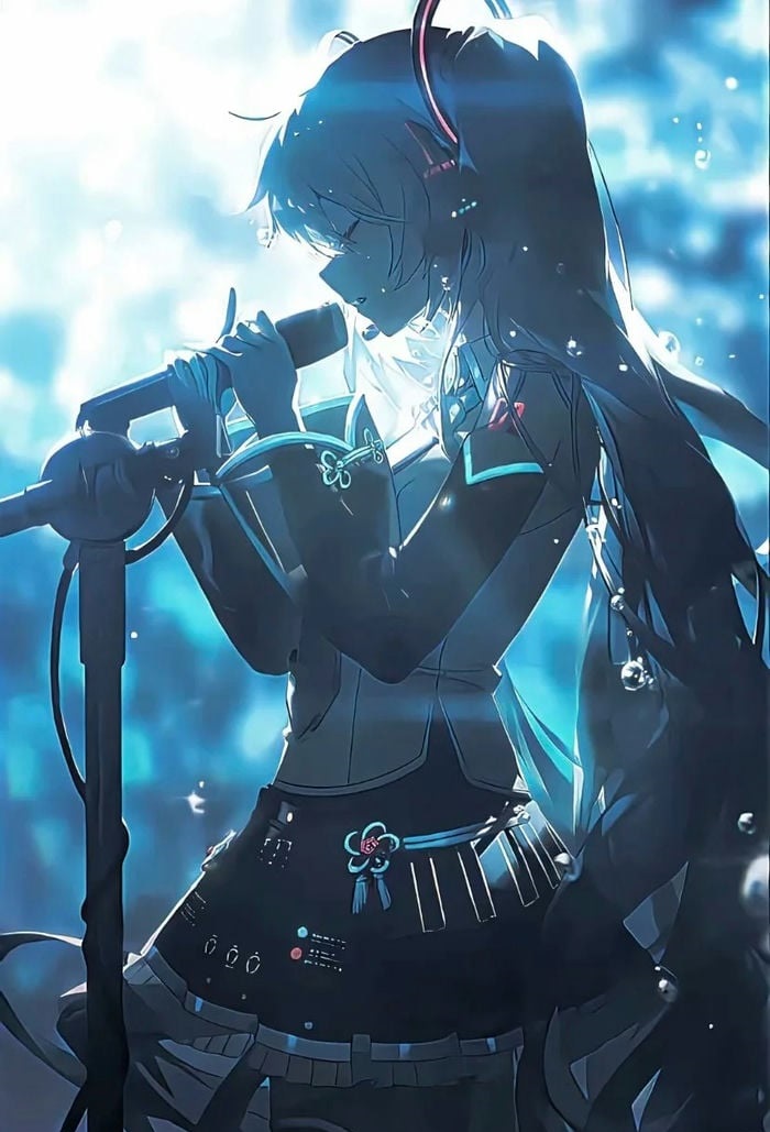 hatsune miku hình nền hát