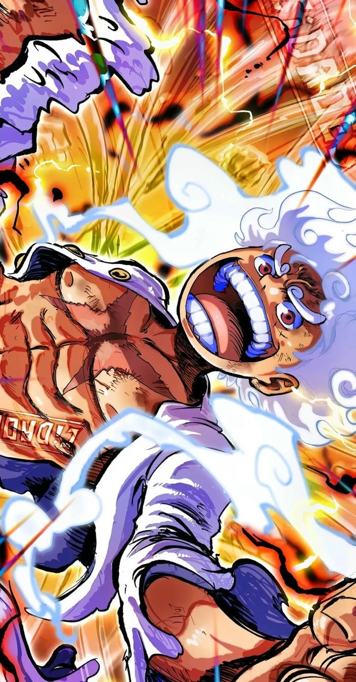 hình ảnh luffy gear 5 full hd 4k