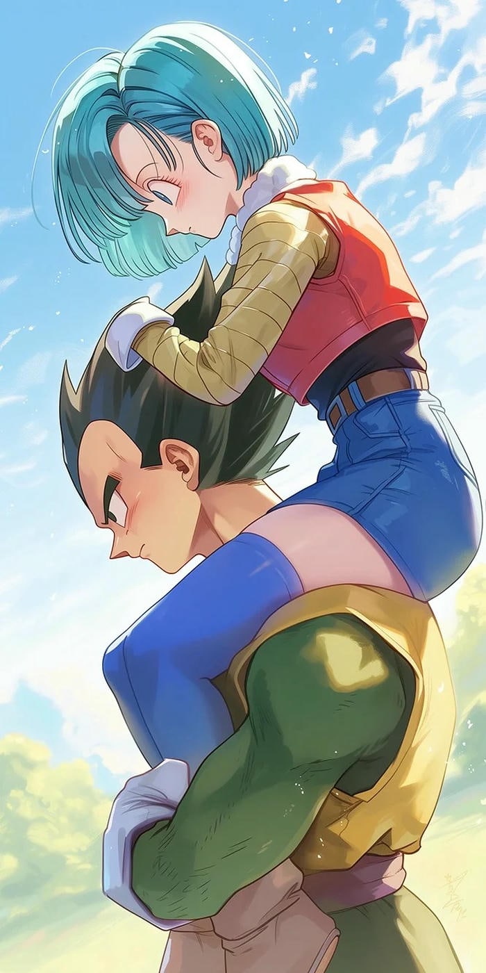 hình ảnh vegeta và bulma