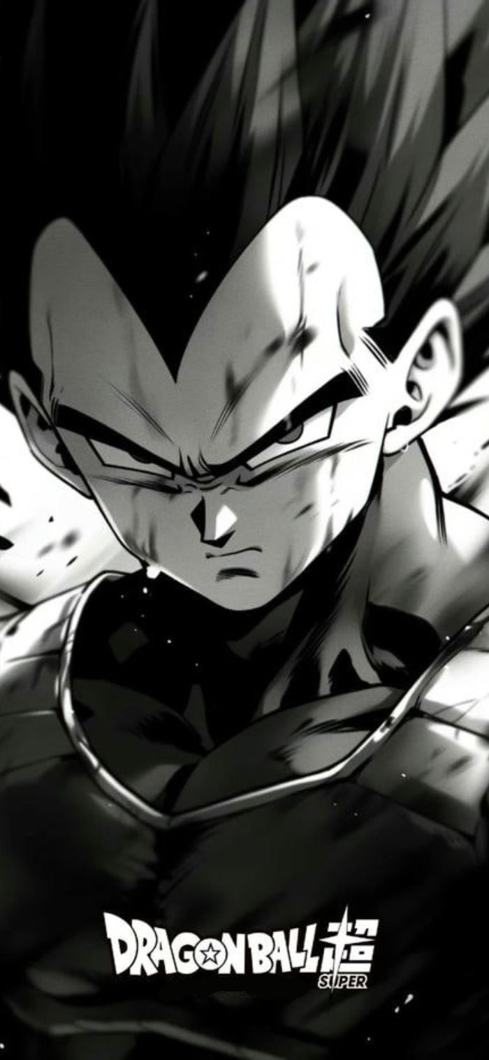 hình nề vegeta đen trắng