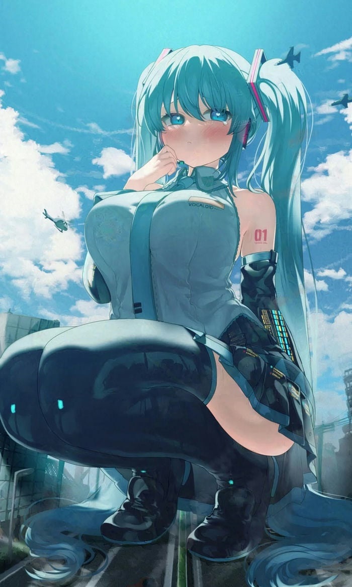 hình nền anime miku cho đt