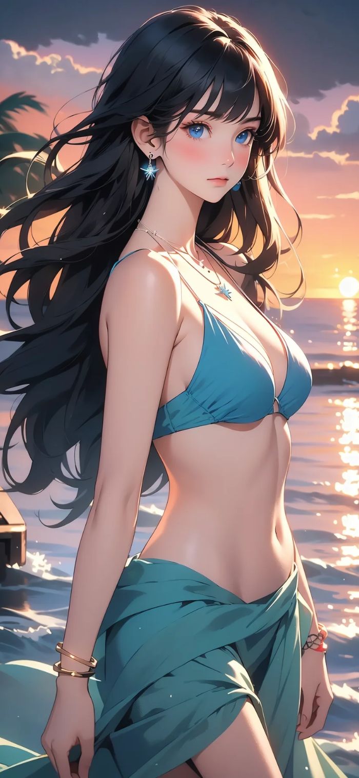 hình nền anime nữ mặc bikini sexy