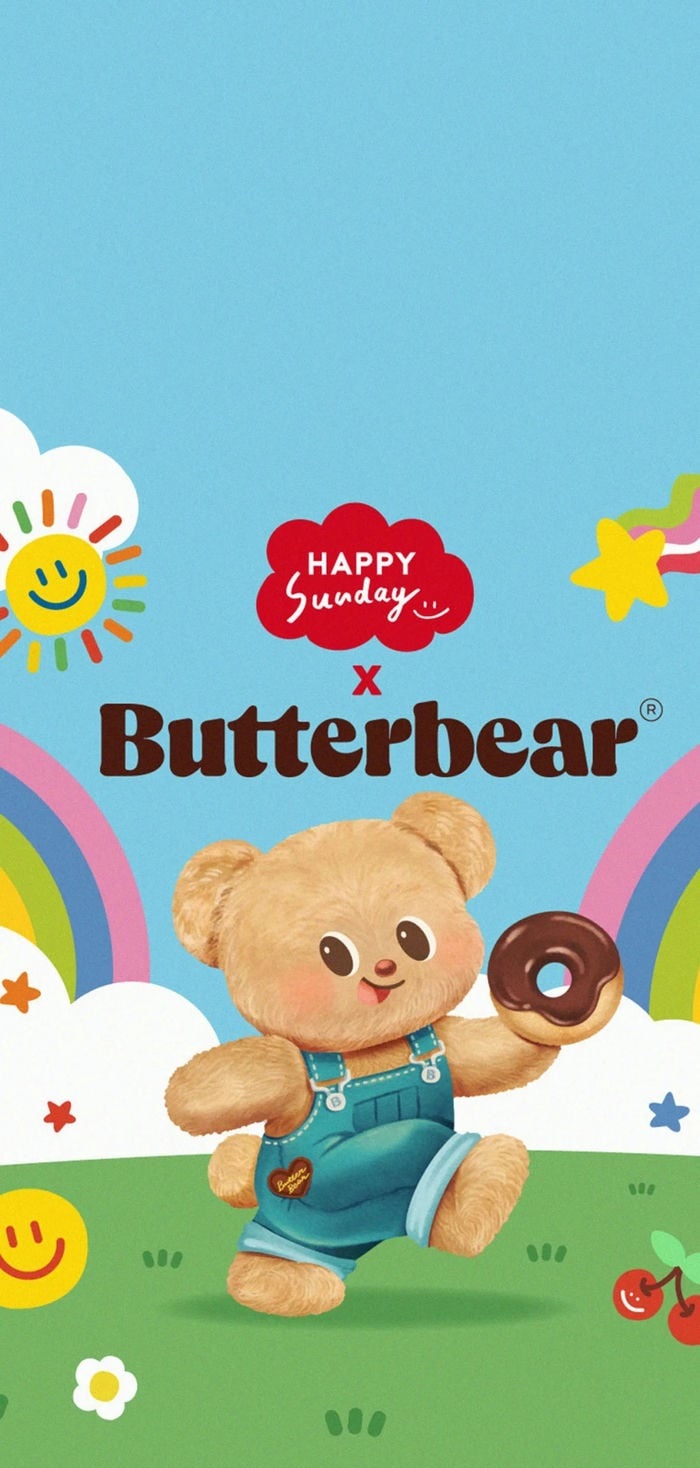 hình nền butter bear đáng iu xỉu