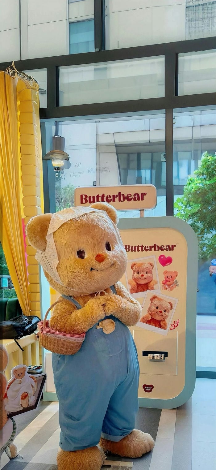 hình nền butter bear dễ thương