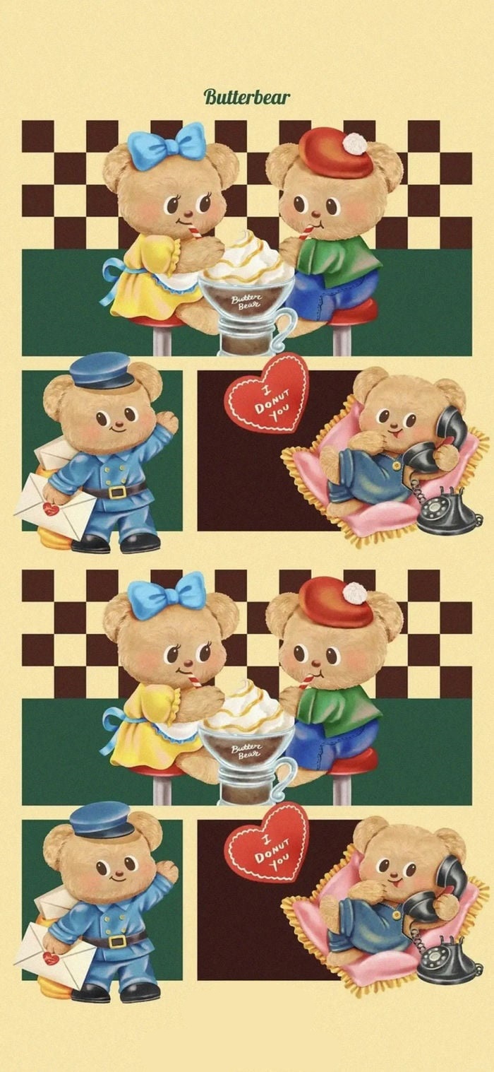 hình nền butter bear tổng hợp