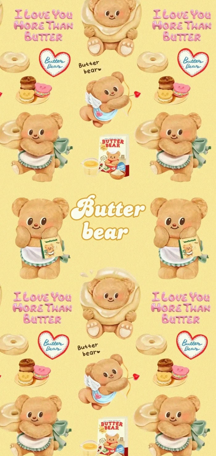 hình nền butter bear