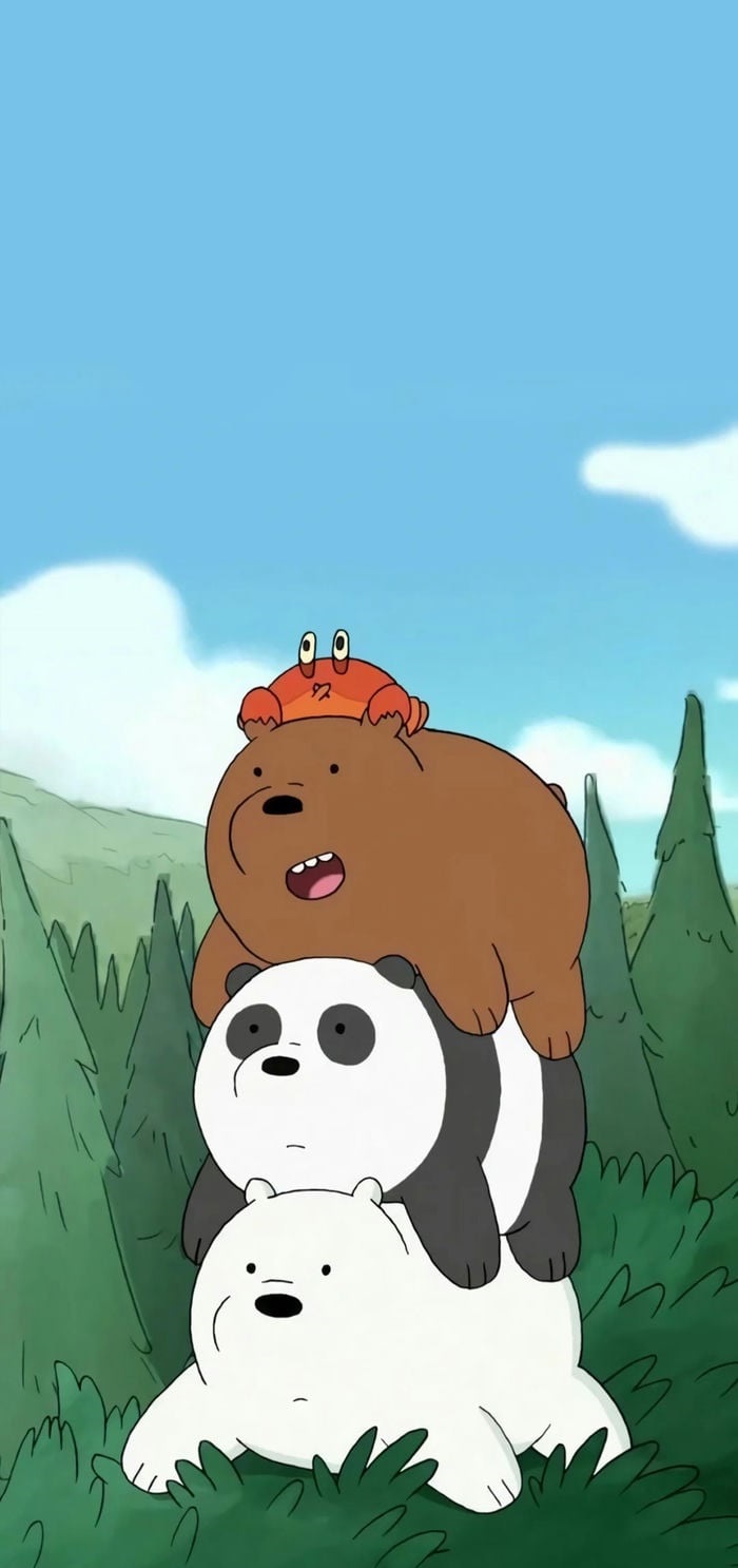 hình nền đẹp we bare bears 3 bạn gấu