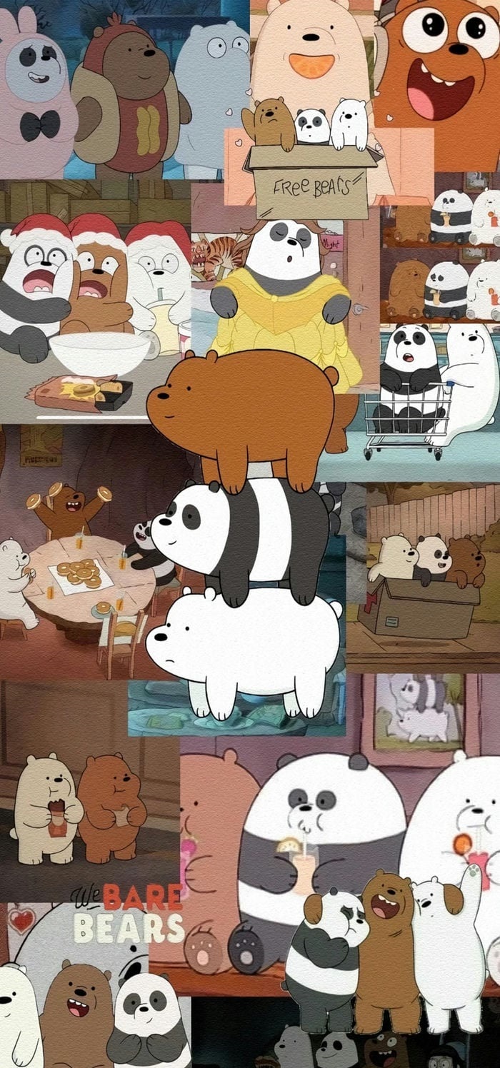 hình nền đẹp we bare bears cho điện thoại