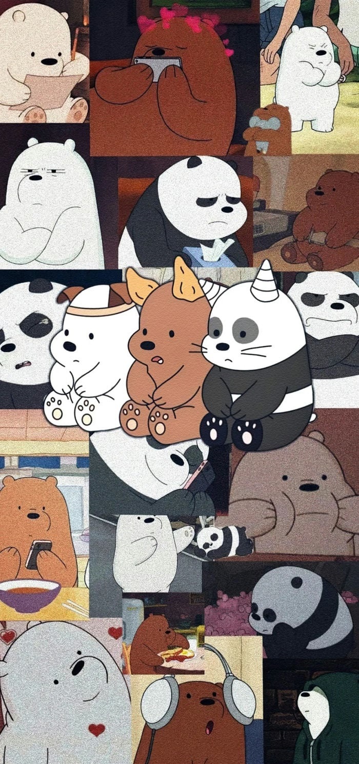 hình nền đẹp we bare bears dễ thương