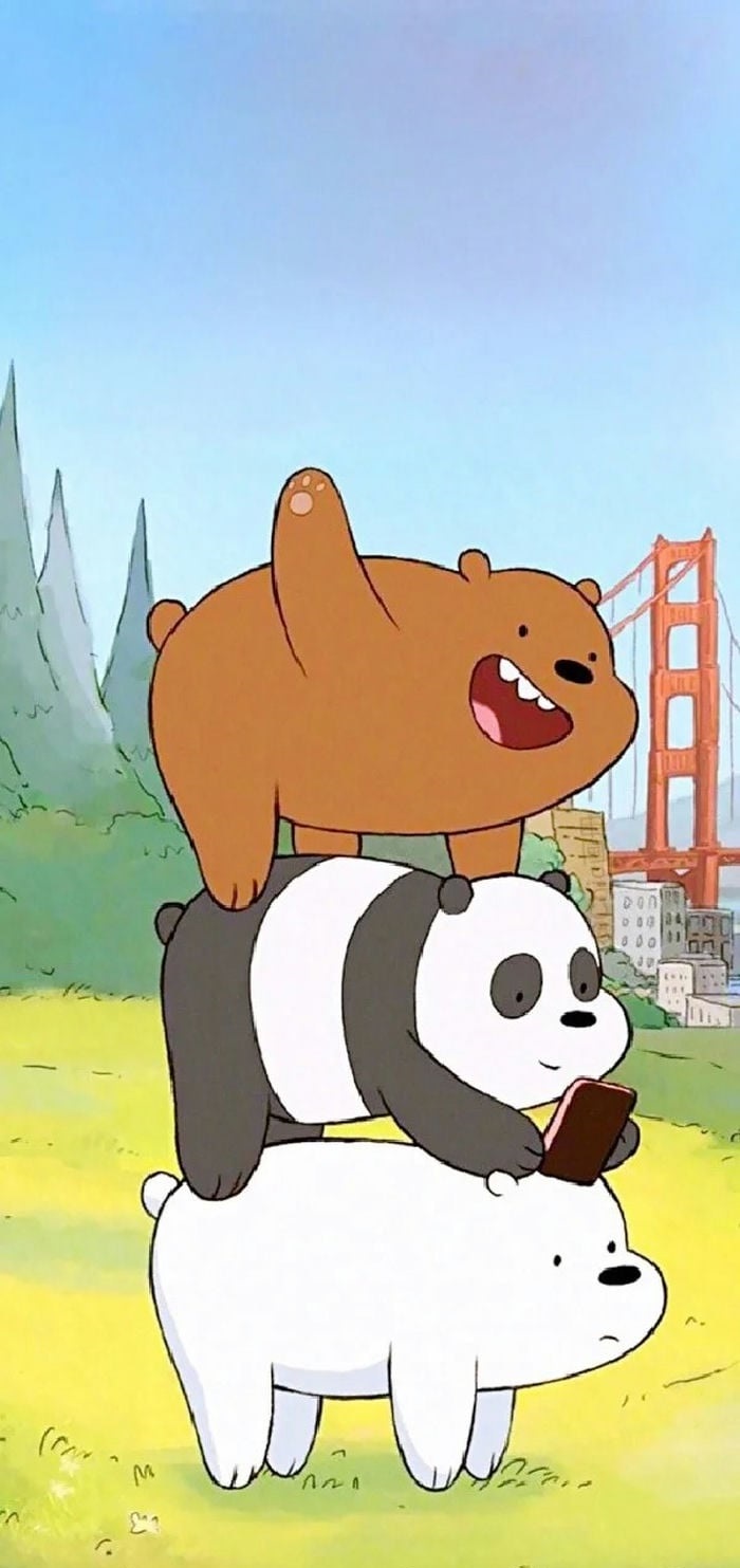 hình nền đẹp we bare bears phù hợp điện thoại