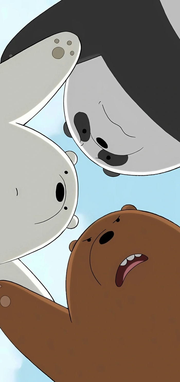 hình nền đẹp we bare bears tình bạn