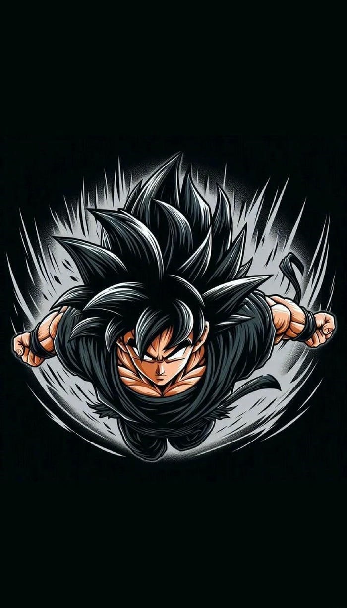 hình nền điện thoại goku nền đen