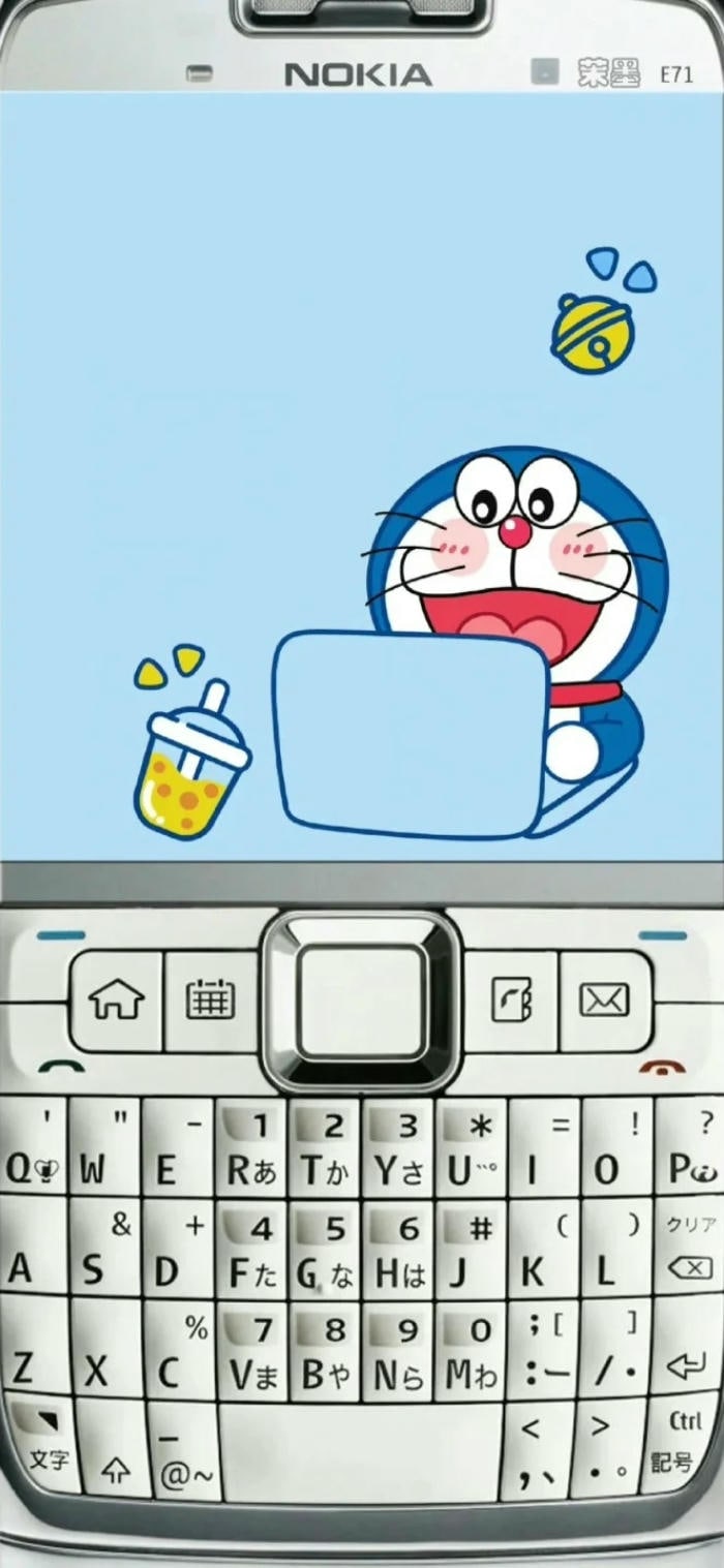 hình nền điện thoại nokia doraemon trắng