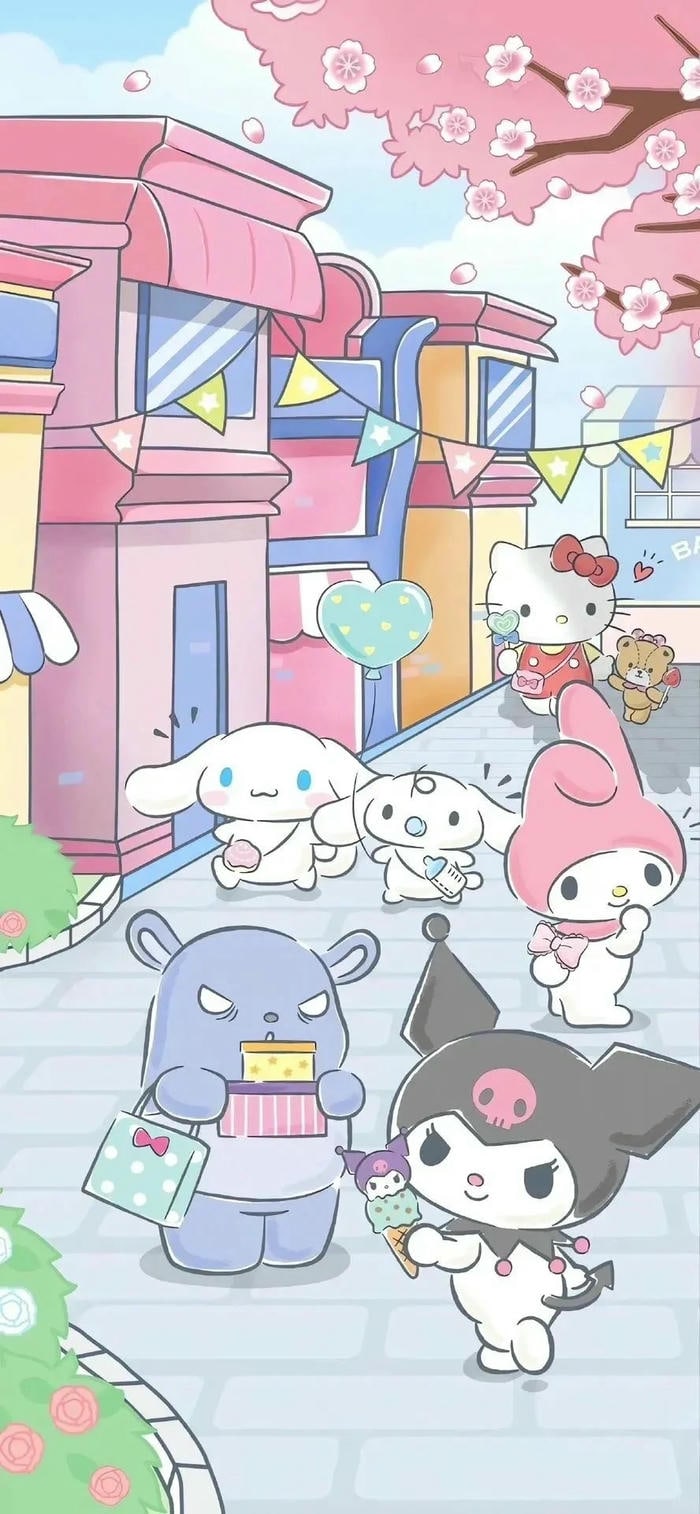hình nền điện thoại sanrio siêu cute