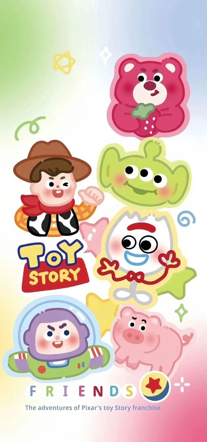 hình nền điện thoại toy story chibi