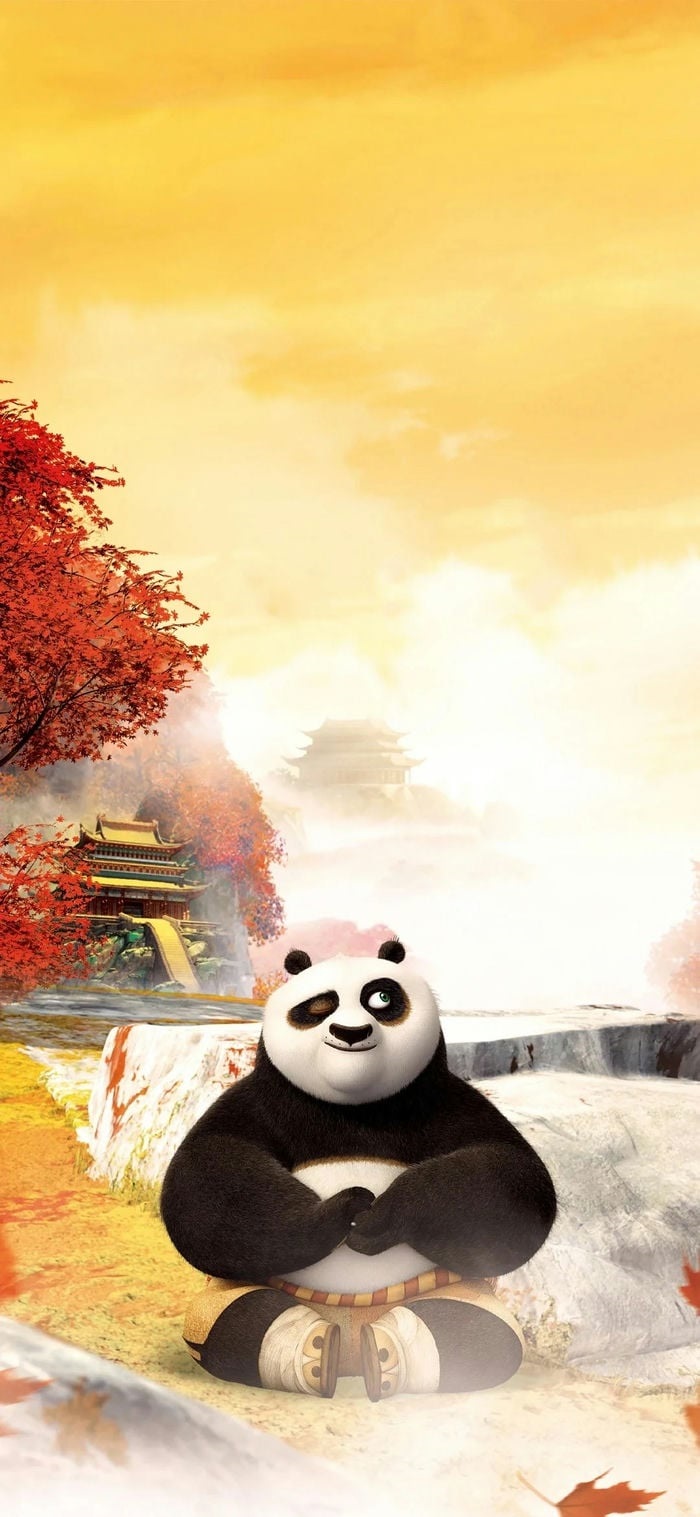 hình nền gấu trúc kung fu panda ngầu cho ip