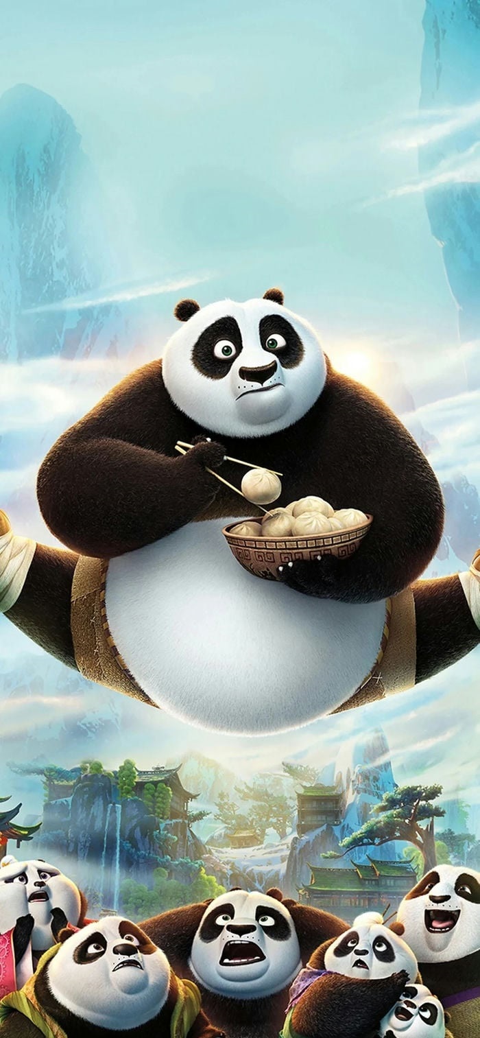 hình nền gấu trúc kung fu panda ngầu cho iphone