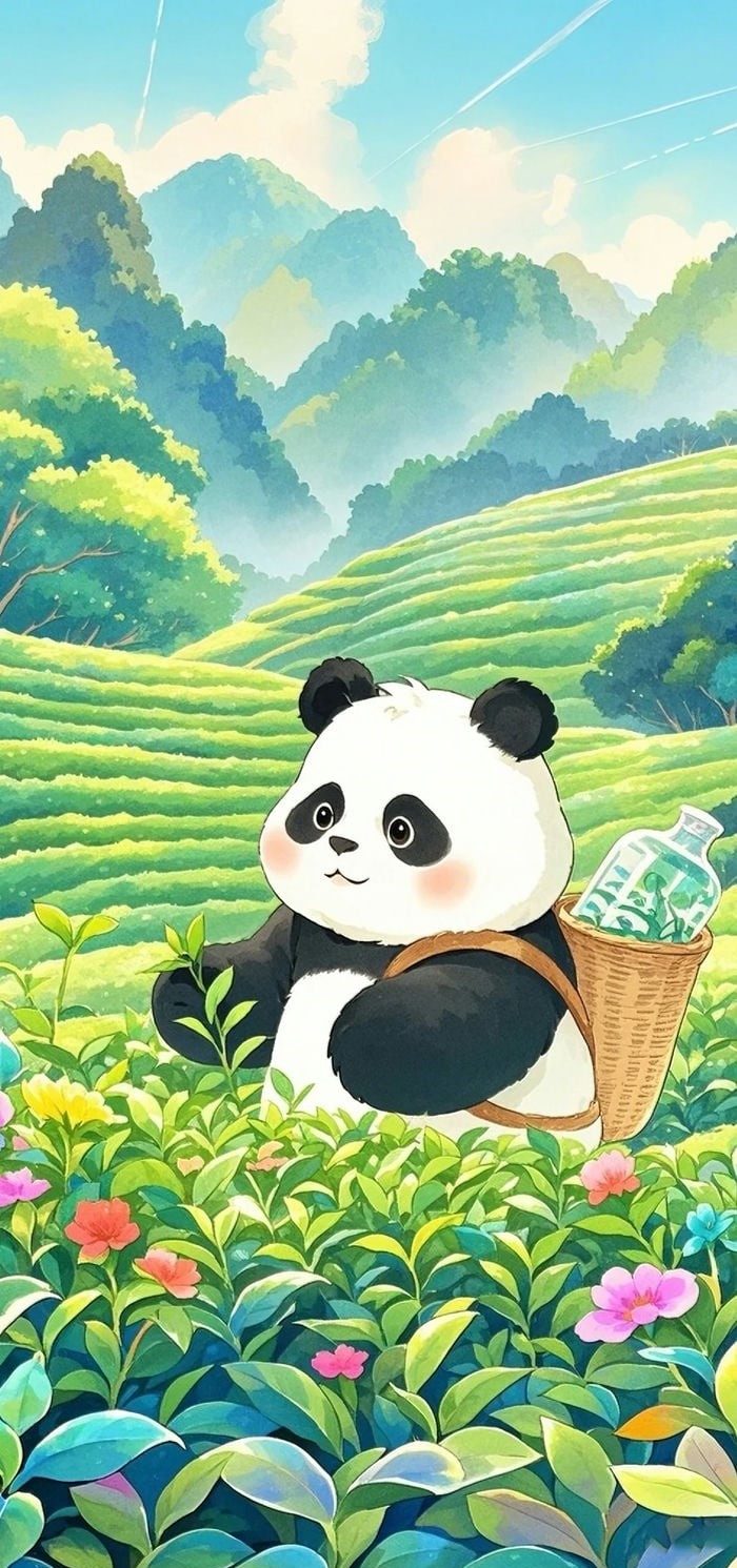 hình nền gấu trúc panda đáng yêu