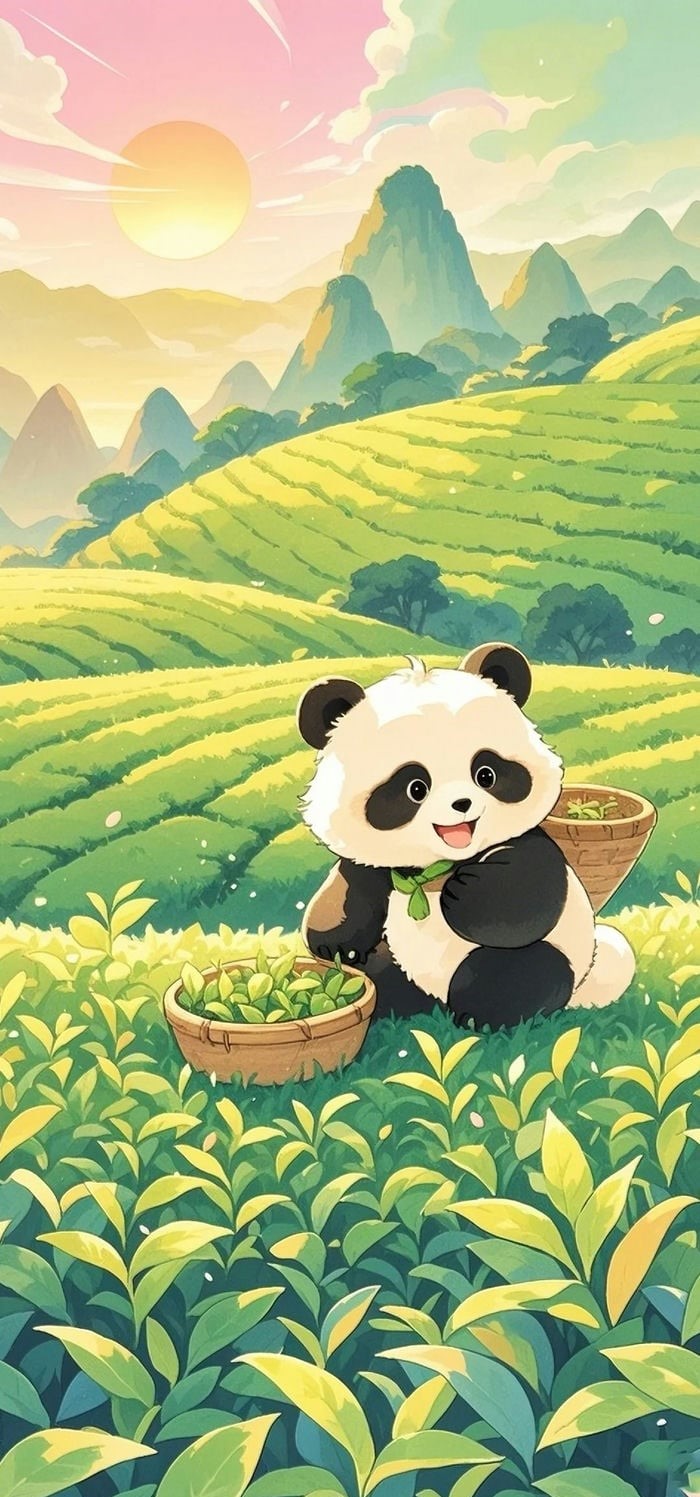 hình nền gấu trúc panda dễ thương