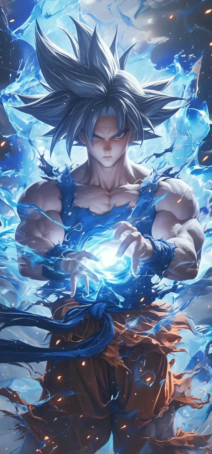 hình nền goku bản năng vô cực