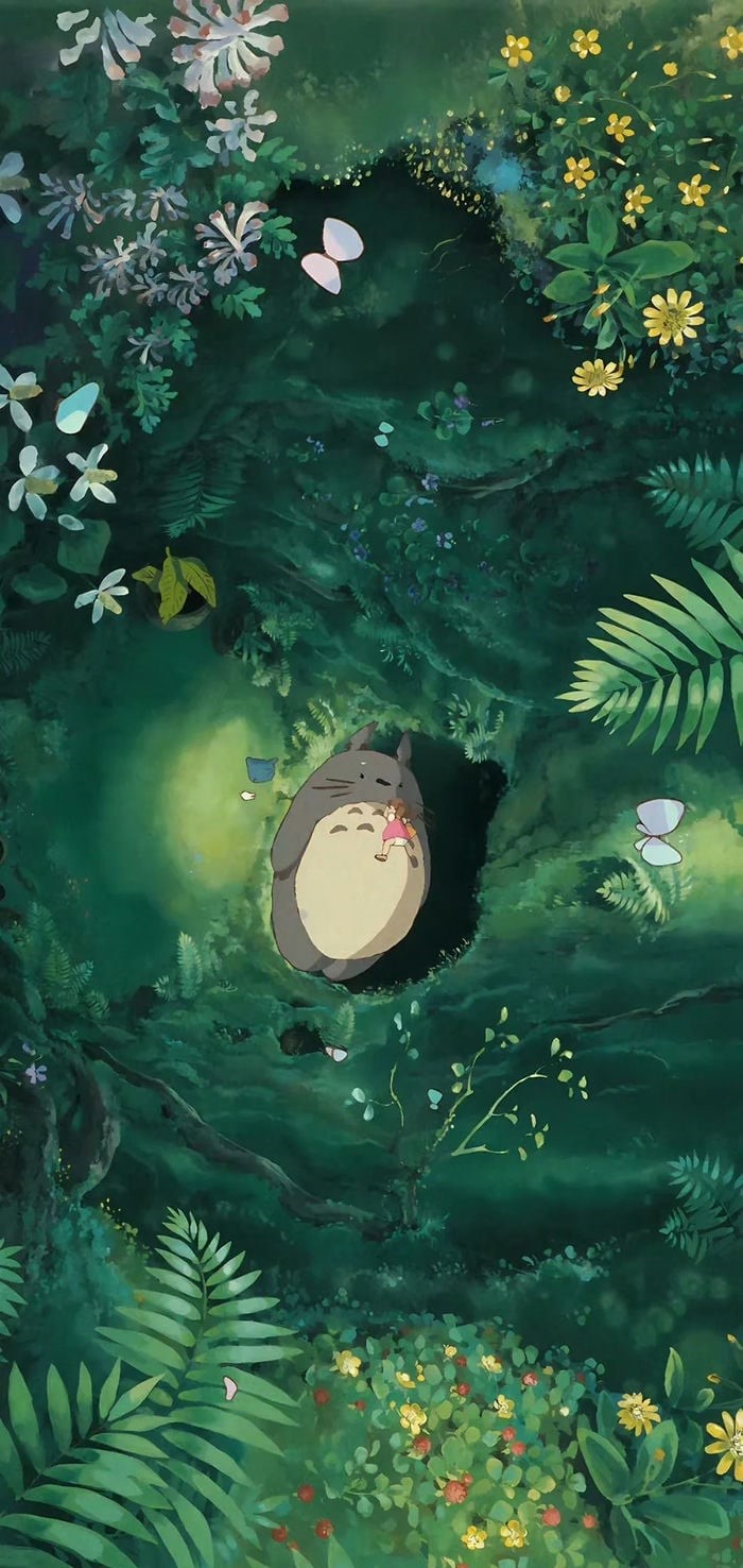 hình nền hàng xóm tôi là totoro cute