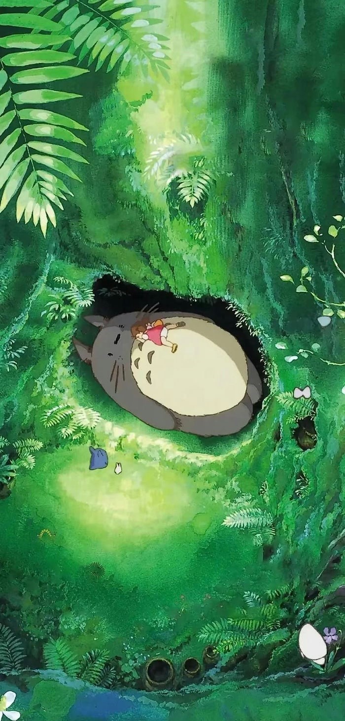 hình nền hàng xóm tôi là totoro dễ thương