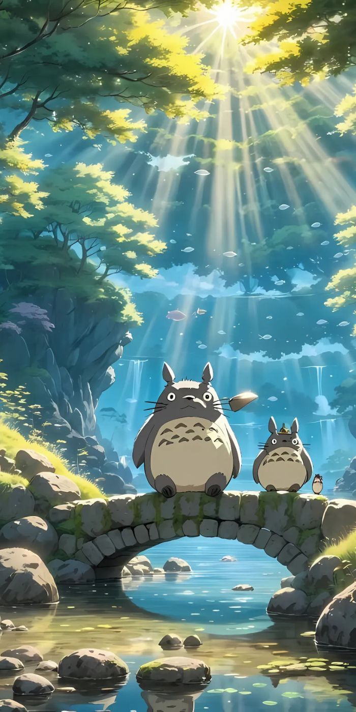 hình nền hàng xóm tôi là totoro