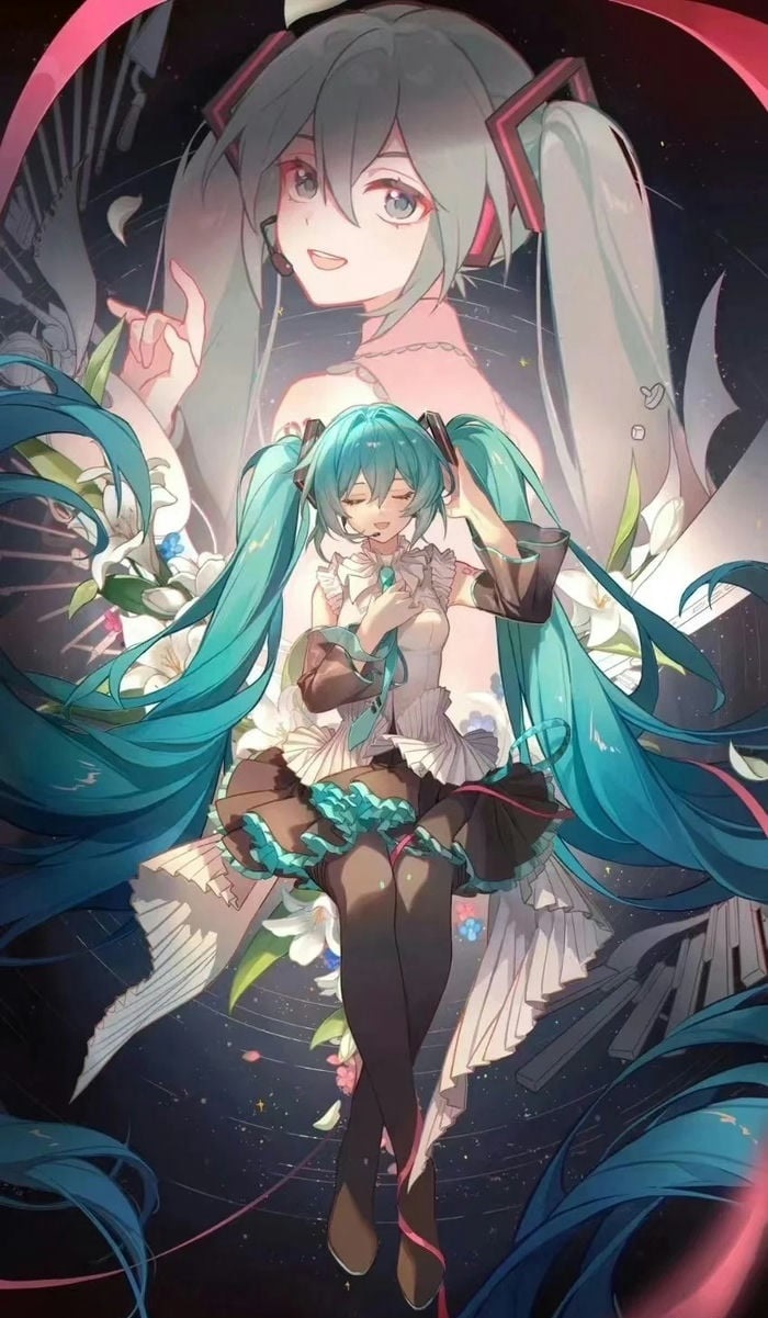 hình nền hatsune miku trình diễn