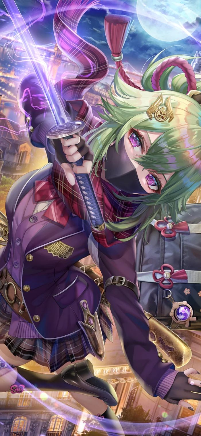 hình nền kuki shinobu cho fan genshin impact