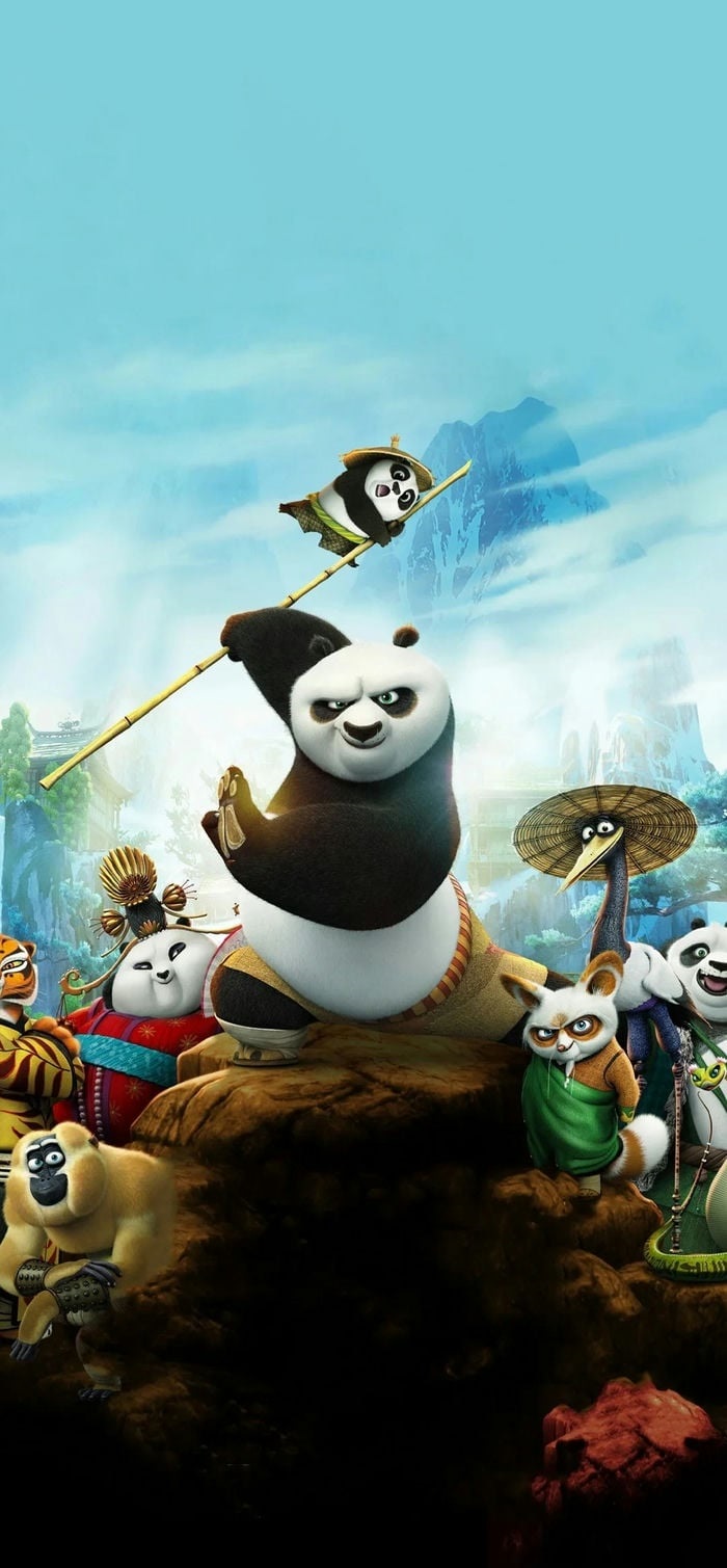 hình nền kung fu panda và gấu trúc